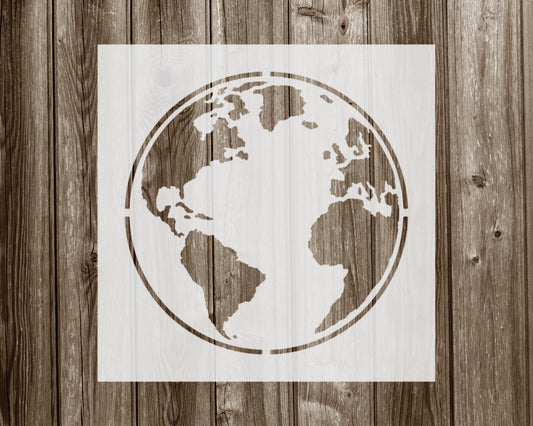 Earth Stencil, Reusable Stencil For Painting, 996