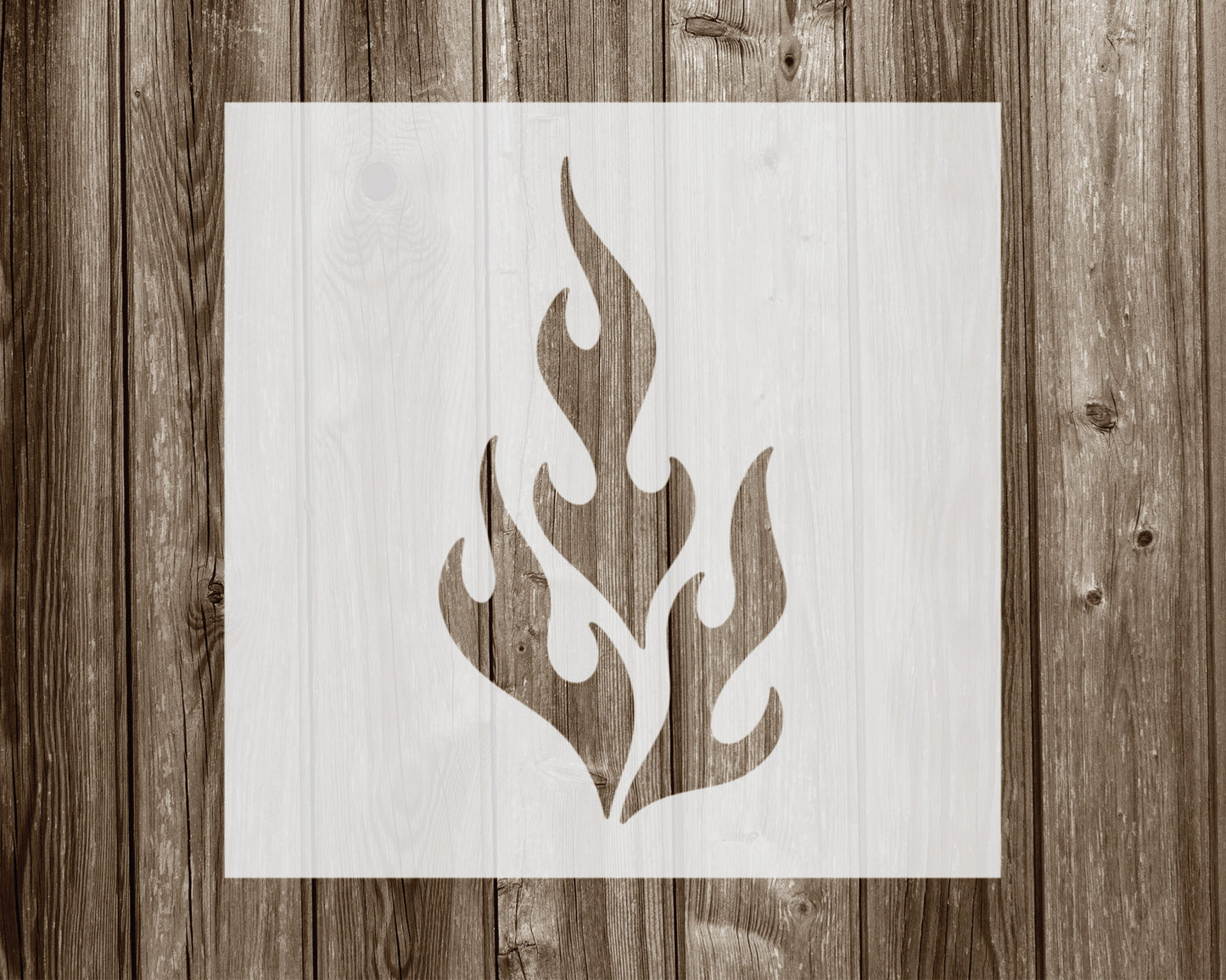 Flames Stencil, Reusable Stencil For Painting, 1002