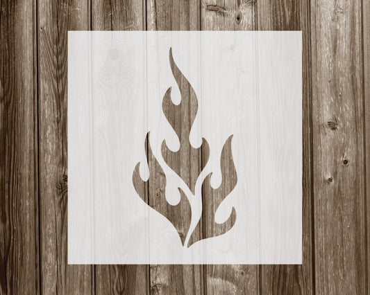 Flames Stencil, Reusable Stencil For Painting, 1002