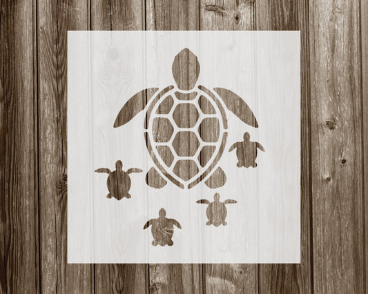 Turtles Stencil, Reusable Stencil For Painting, 185