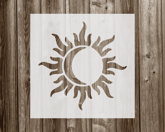 Sun Moon Stencil, Reusable Stencil For Painting, 1000