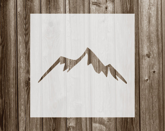 Mountain Stencil, Reusable Mylar Craft Stencil, 034