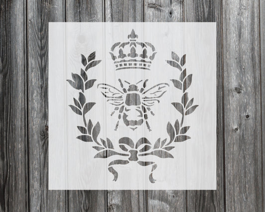 Royal Bee Stencil, Reusable Stencil For Painting, 605