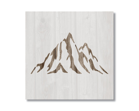 Mountains Stencil, Reusable Stencil For Painting, 202