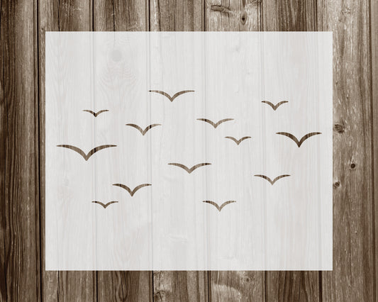 Birds Stencil, Reusable Stencil For Painting, 1025