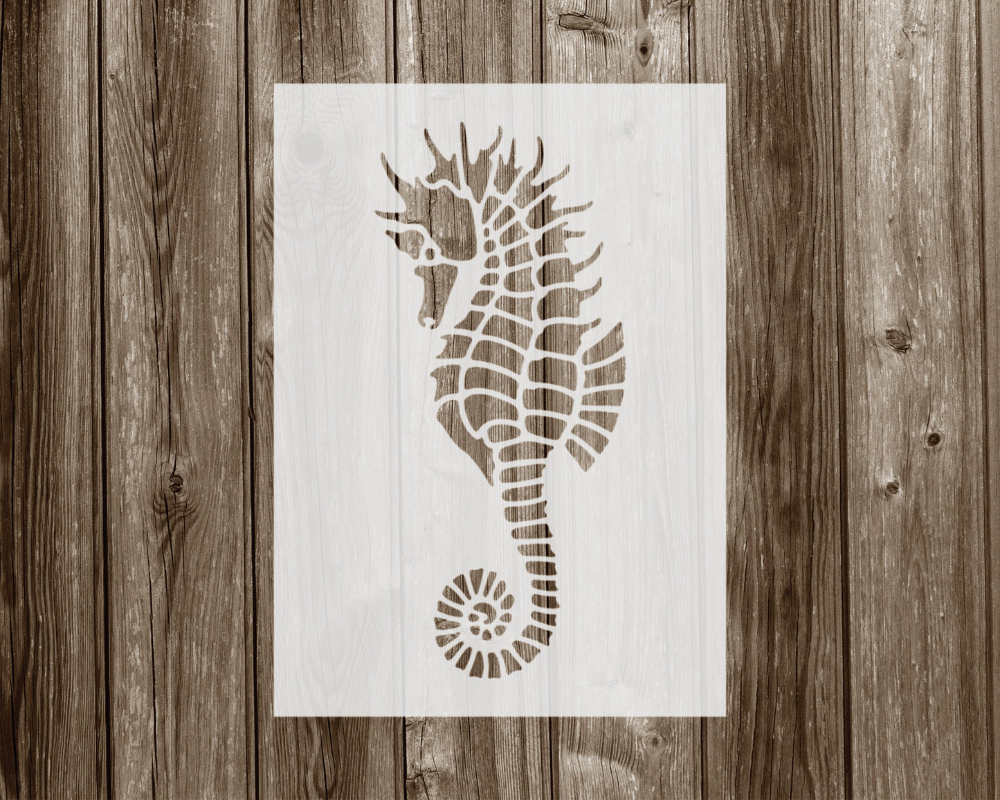 Seahorse Stencil, Reusable Stencil For Painting, 1004