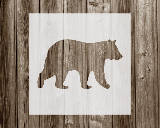 Bear Stencil, Reusable Stencil For Painting, 016