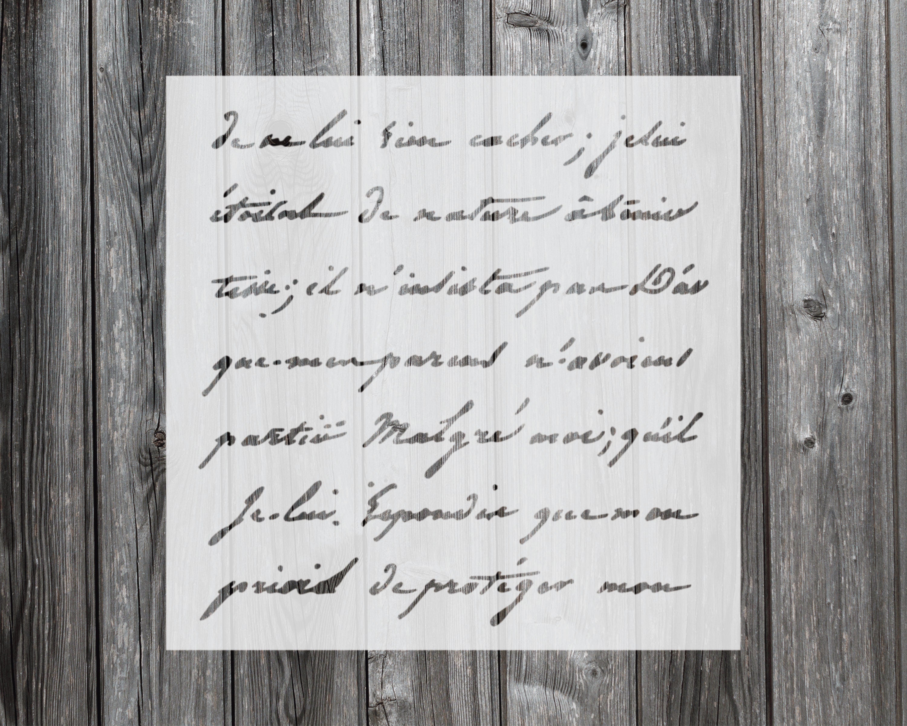 Handwriting Script Stencil, Reusable Stencil For Painting, 406 ...