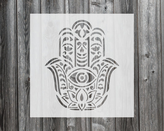 Hamsa Hand Stencil, Reusable Stencil For Painting, 282