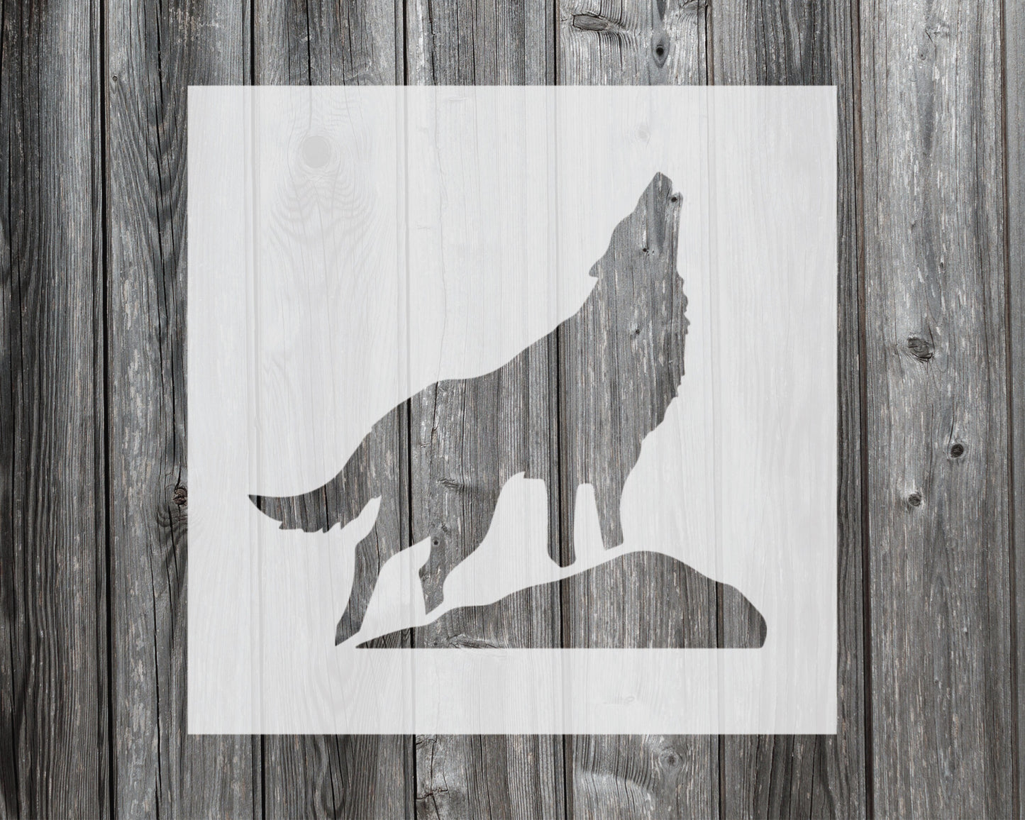 Wolf Stencil, Reusable Stencil For Painting, 340