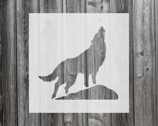 Wolf Stencil, Reusable Stencil For Painting, 340