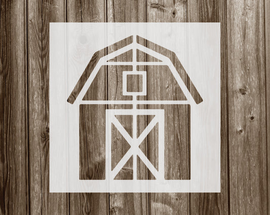 Barn Stencil, Reusable Mylar Craft Stencil, 1022