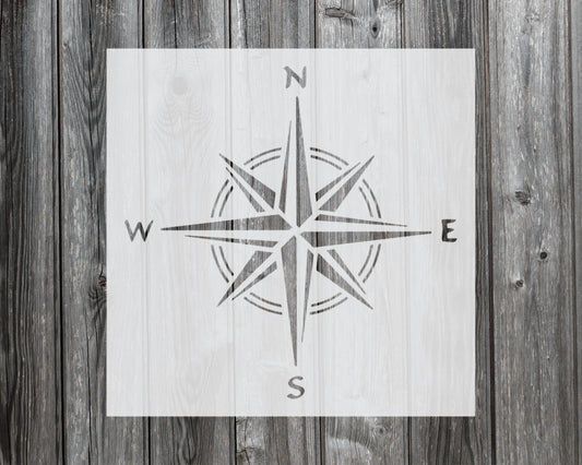 Compass Stencil, Reusable Stencil For Painting, 149