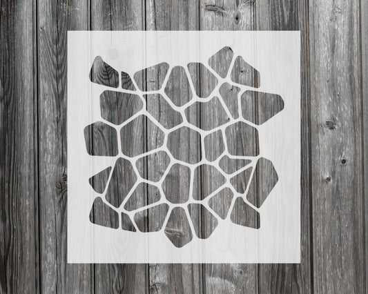 Rocks Pattern Stencil, Reusable Stencil For Painting, 737