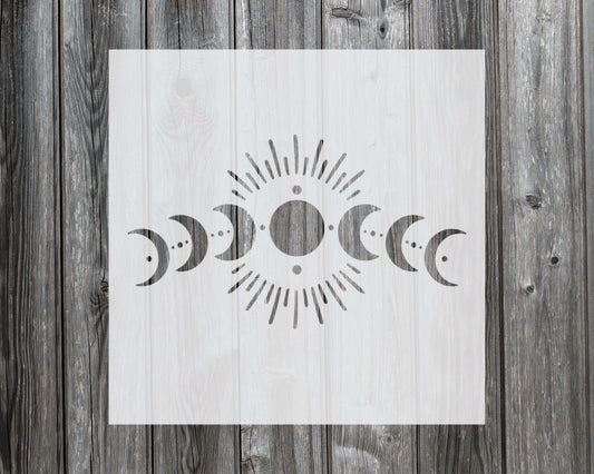 Moon Phase Stencil, Reusable Stencil For Painting, 706