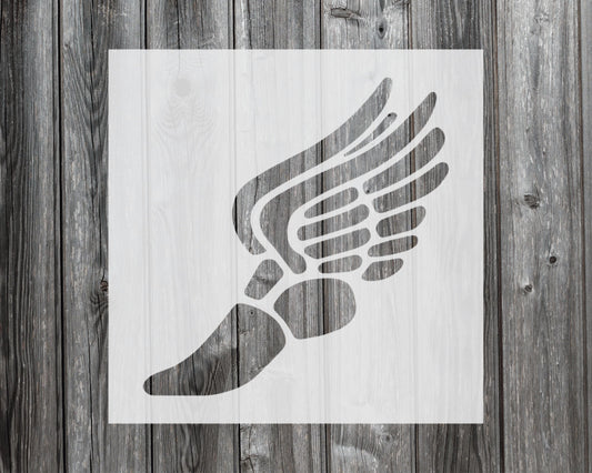 Shoe with Wings Stencil, Reusable Stencil For Painting, 560