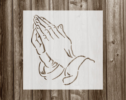 Praying Hands Stencil, Reusable Stencil For Painting, 054