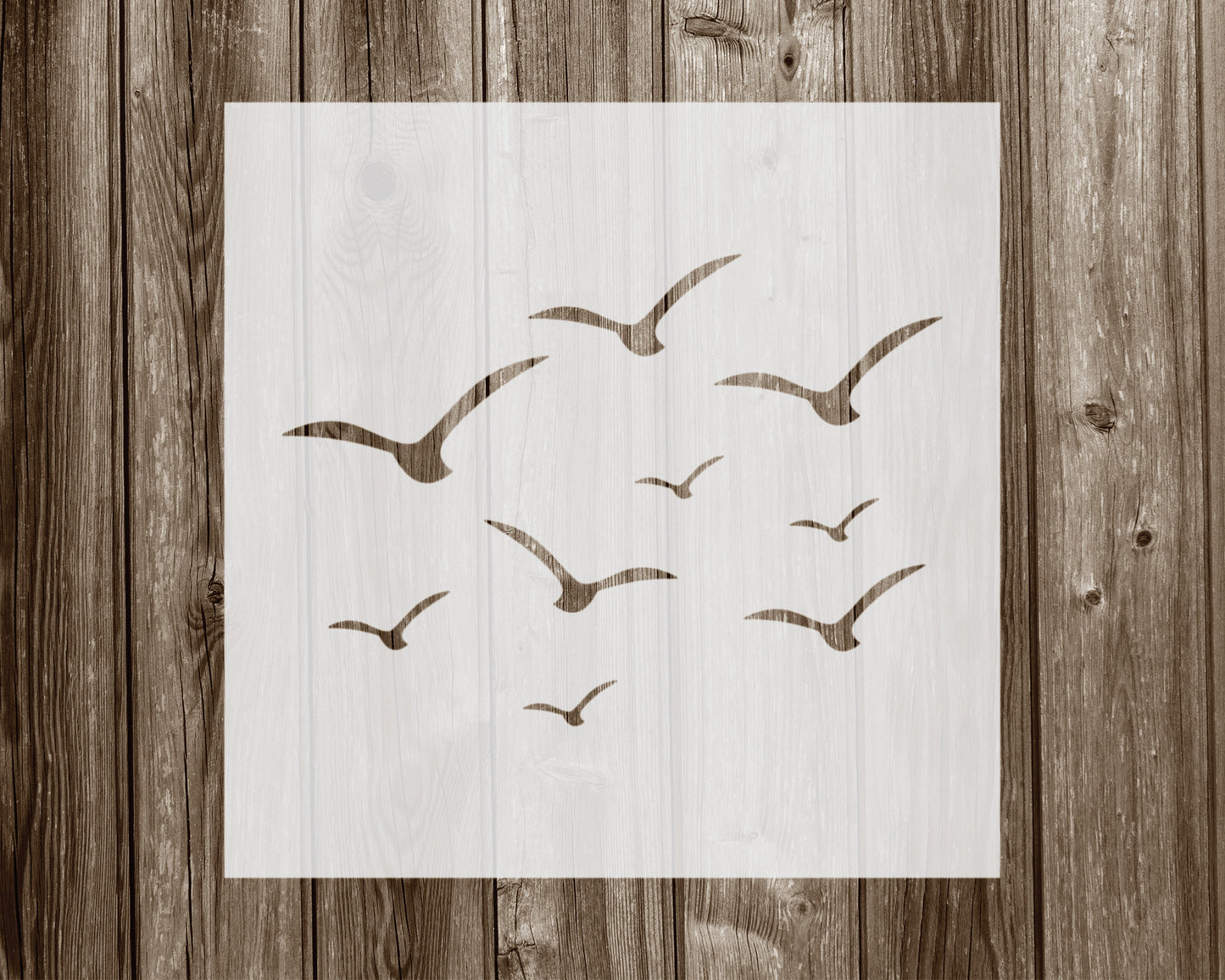 Birds Stencil, Reusable Stencil For Painting, 1035