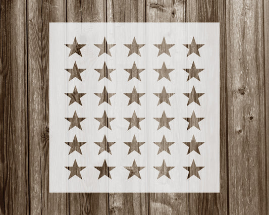 Stars Pattern Stencil, Reusable Stencil For Painting, 1043