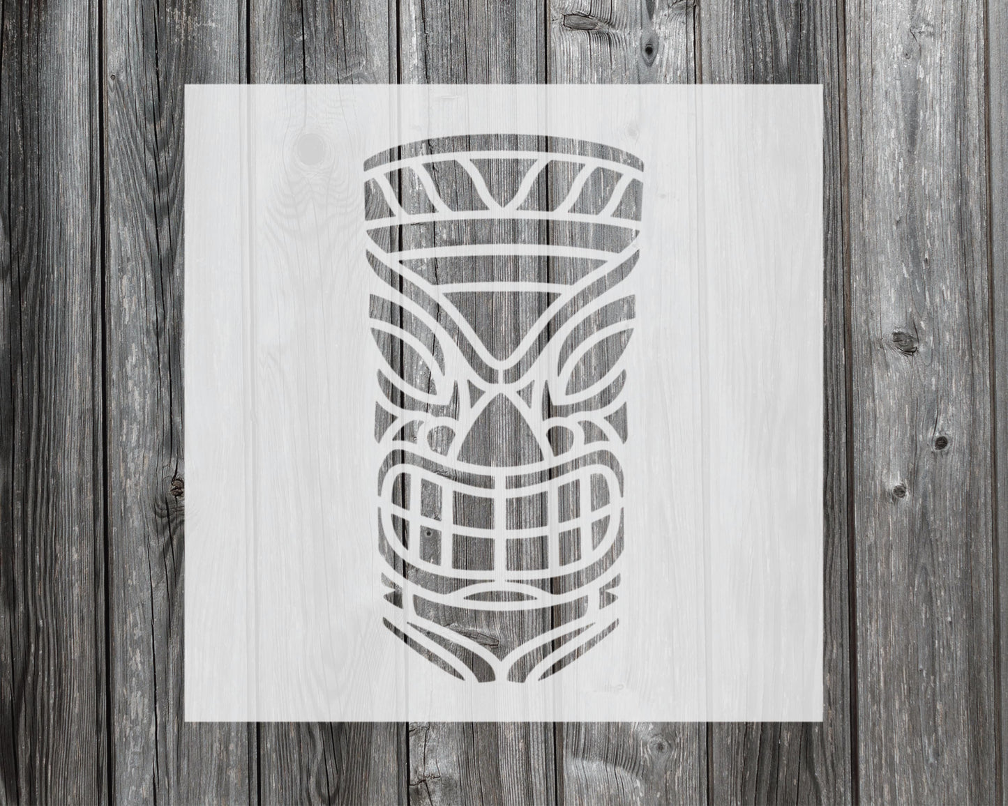 Tiki Stencil-Mylar Stencil, Reusable Stencil For Painting, 535