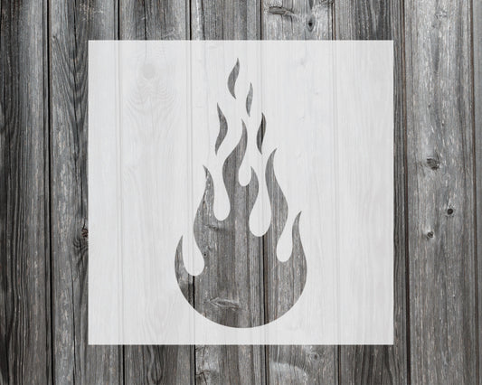 Flames Stencil, Reusable Stencil For Painting, 147