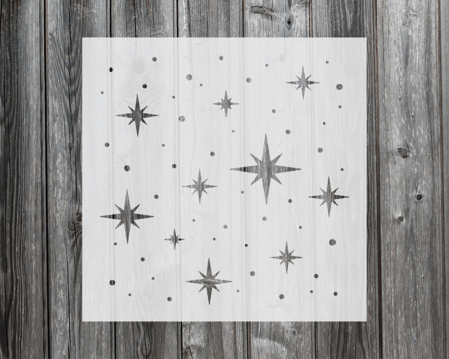 Stars Stencil, Reusable Stencil For Painting, 019