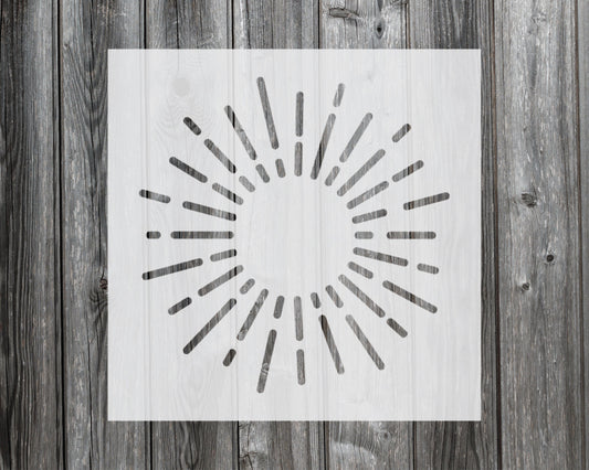 Sun Stencil, Reusable Stencil For Painting, 1051