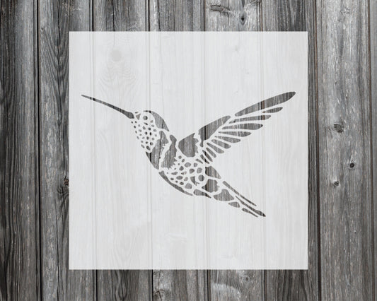 Hummingbird Stencil, Reusable Stencil For Painting, 760