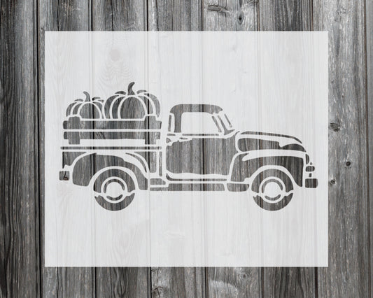 Pumpkin Truck Stencil, Reusable Stencil For Painting, 891