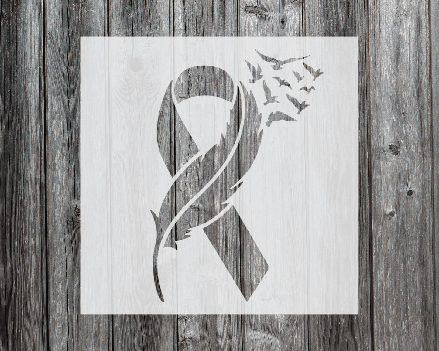 Awareness Ribbon Stencil, Reusable Stencil For Painting, 577