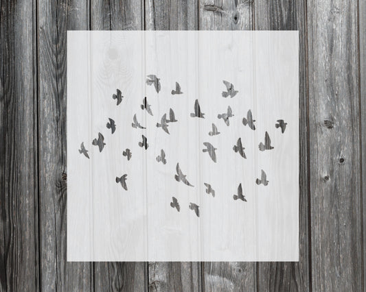 Birds Stencil, Reusable Stencil For Painting, 520