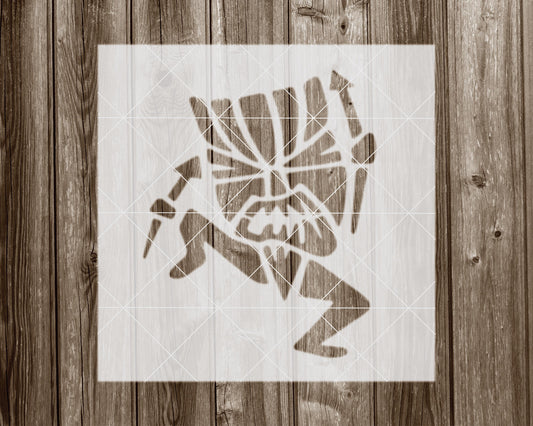 Tiki Man Stencil, Reusable Stencil For Painting, 1060