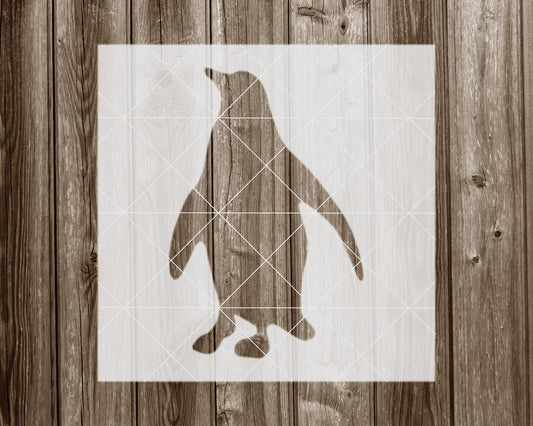 Penguin Stencil, Reusable Stencil For Painting, 1086