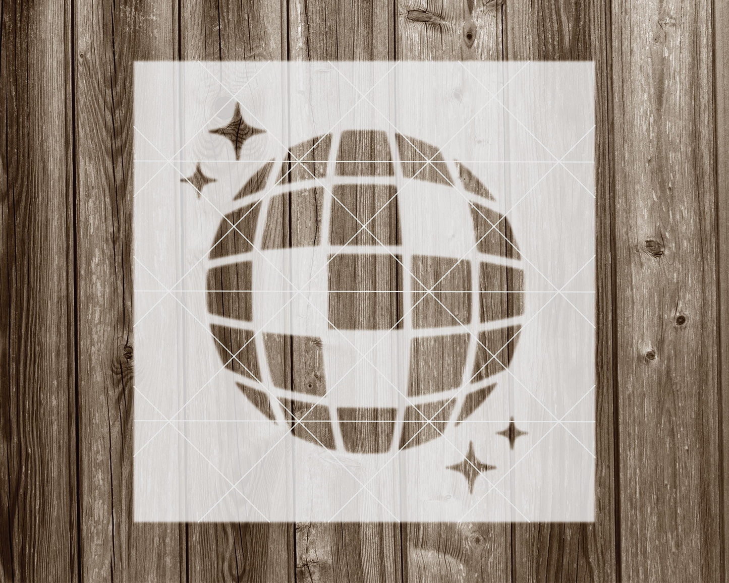 Disco Ball Stencil, Reusable Stencil For Painting, 1061