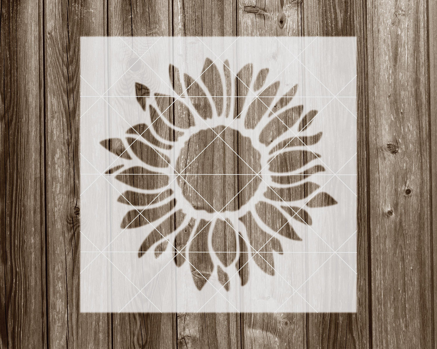 Sunflower Stencil, Reusable Stencil For Painting, 1062