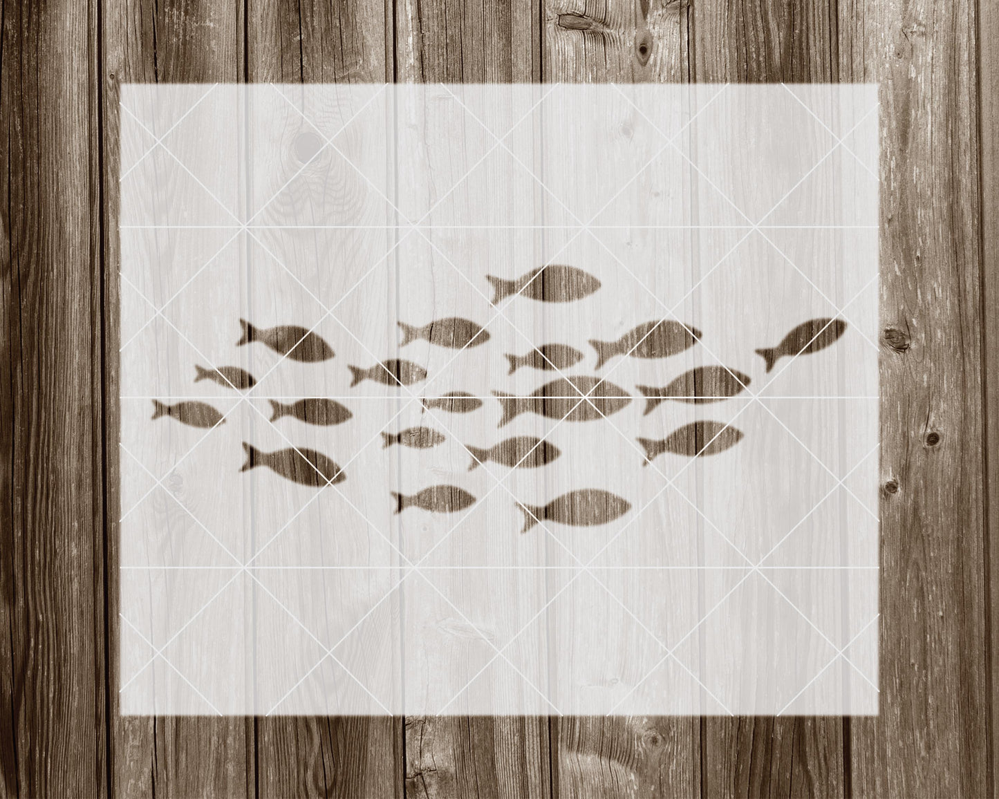 Fish Stencil, Reusable Stencil For Painting, 1069