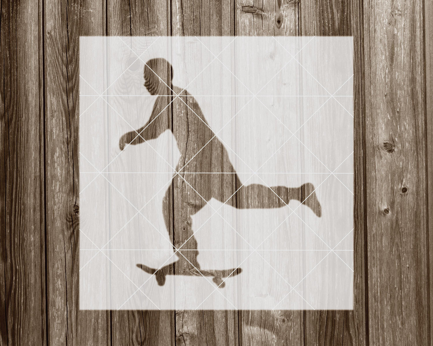 Skateboarding Stencil, Reusable Stencil For Painting, 1071