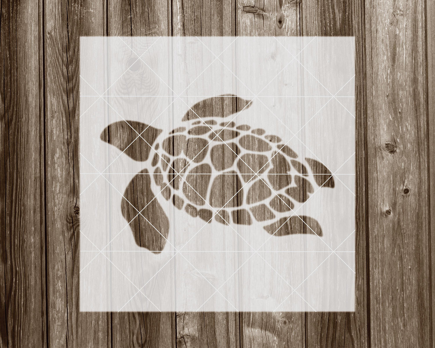 Turtle Stencil, Reusable Mylar Craft Stencil, 1072