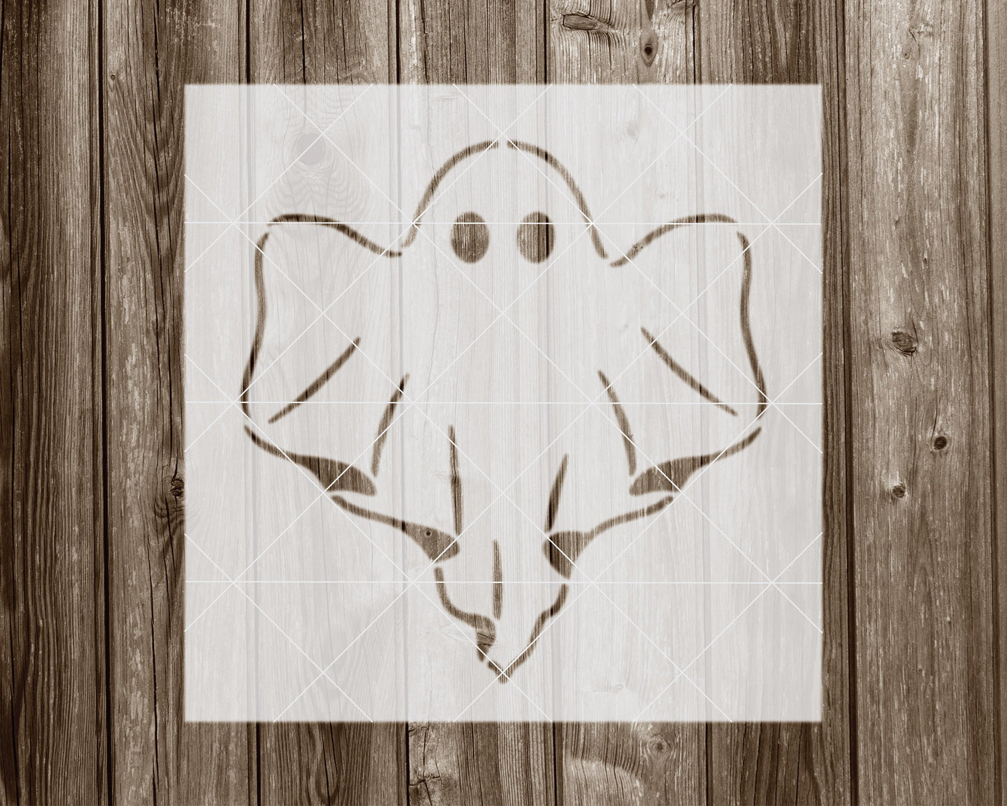 Ghost Stencil, Reusable Stencil For Painting, 1099