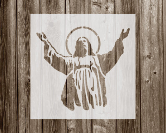 Jesus Stencil, Reusable Stencil For Painting, 2001