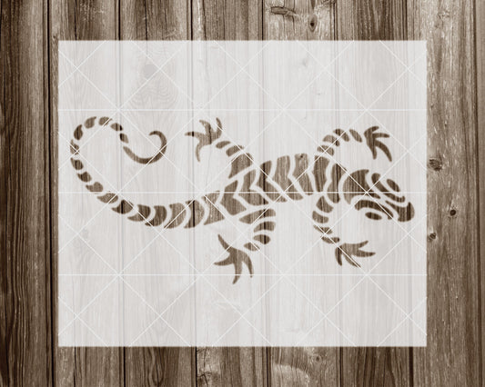 Lizard Stencil, Reusable Stencil For Painting, 2004