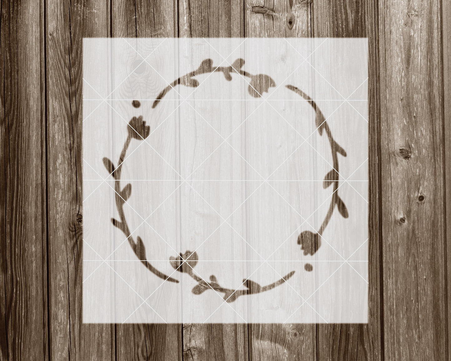 Wreath Stencil, Reusable Stencil For Painting, 1098