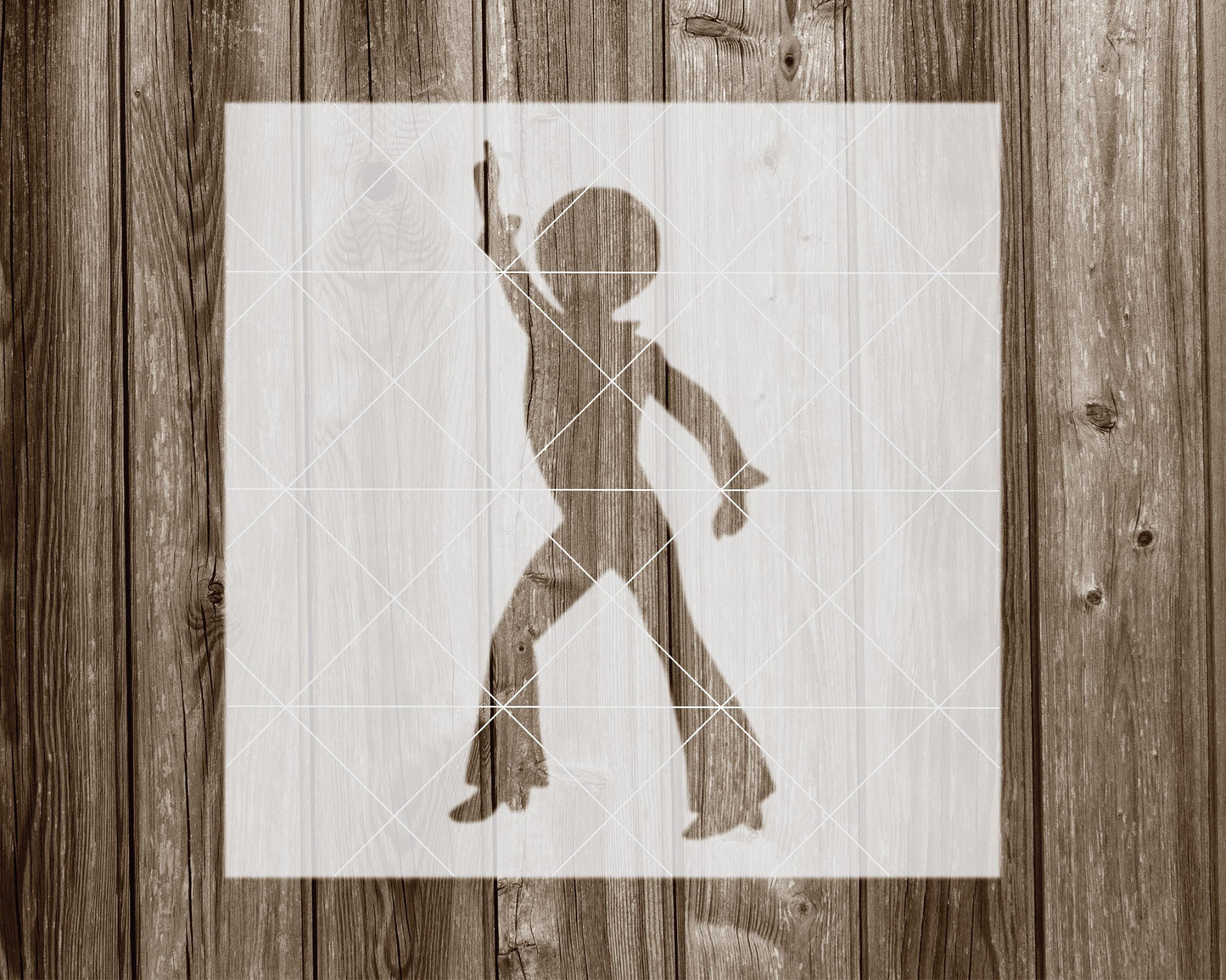 Disco Dancer Stencil, Reusable Stencil For Painting, 2006