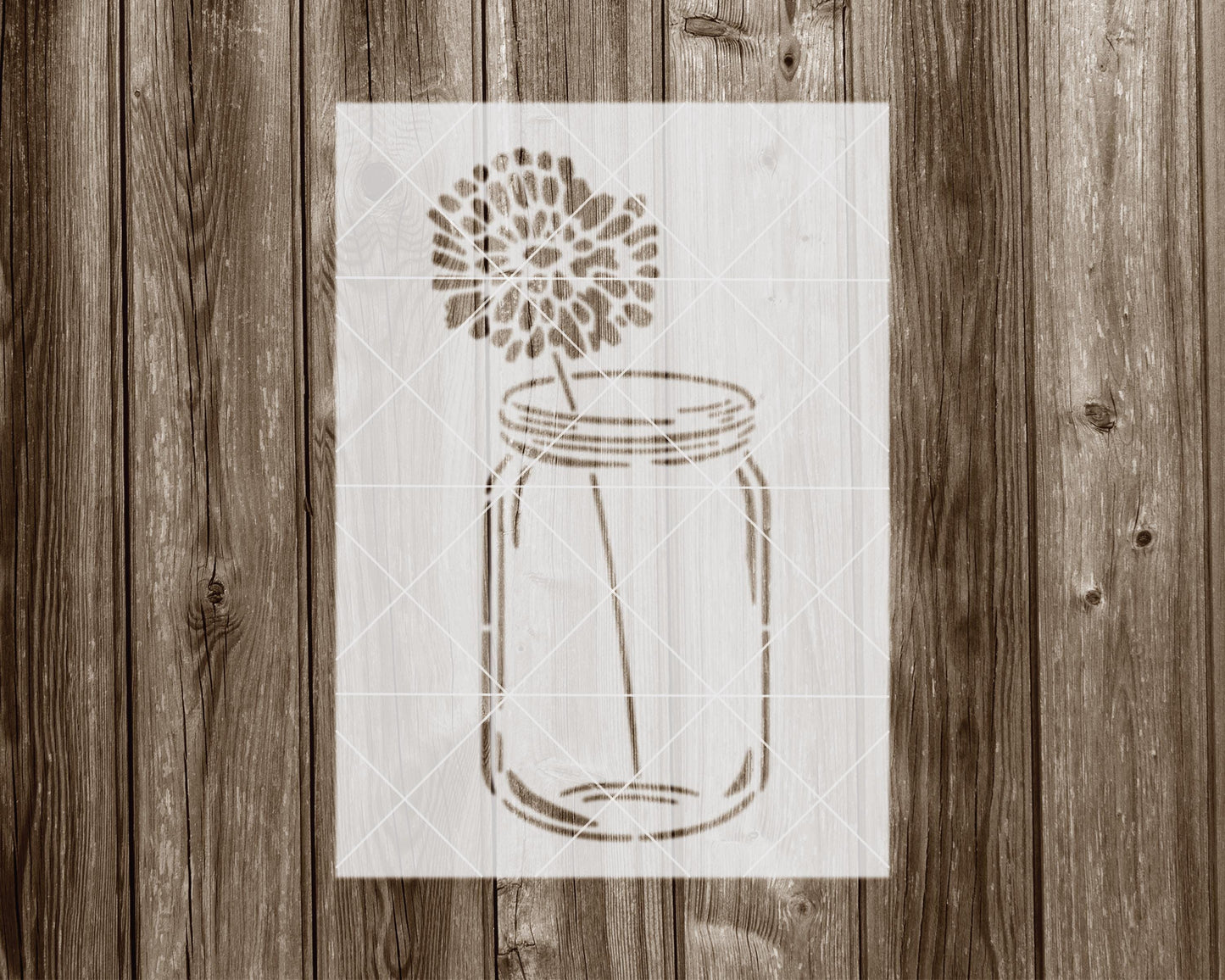 Jar Stencil, Reusable Stencil For Painting, 2024