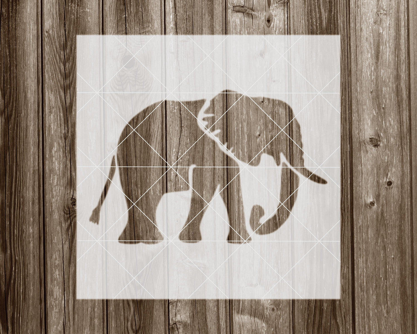 Elephant Stencil, Reusable Stencil For Painting, 2030