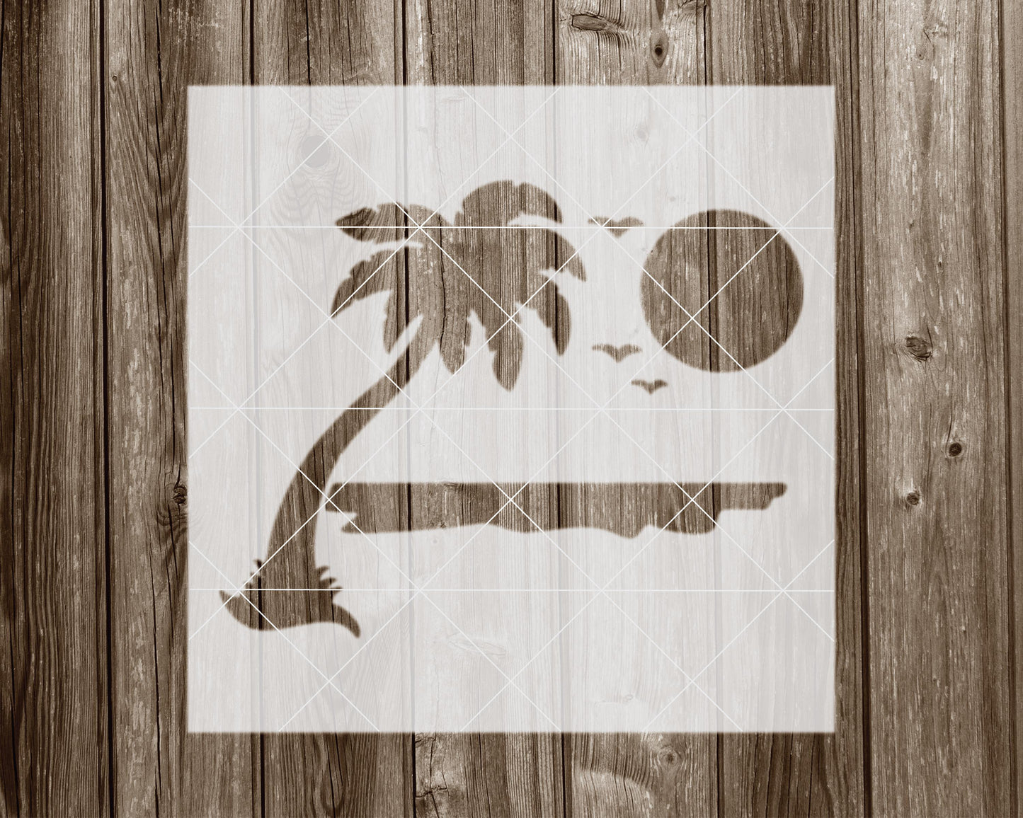 Palm Tree Stencil, Reusable Stencil For Painting, 2032