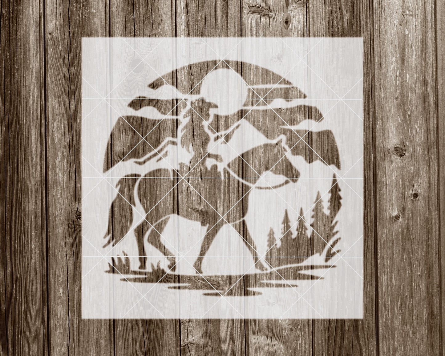 Cowgirl Stencil, Reusable Stencil For Painting, 2020