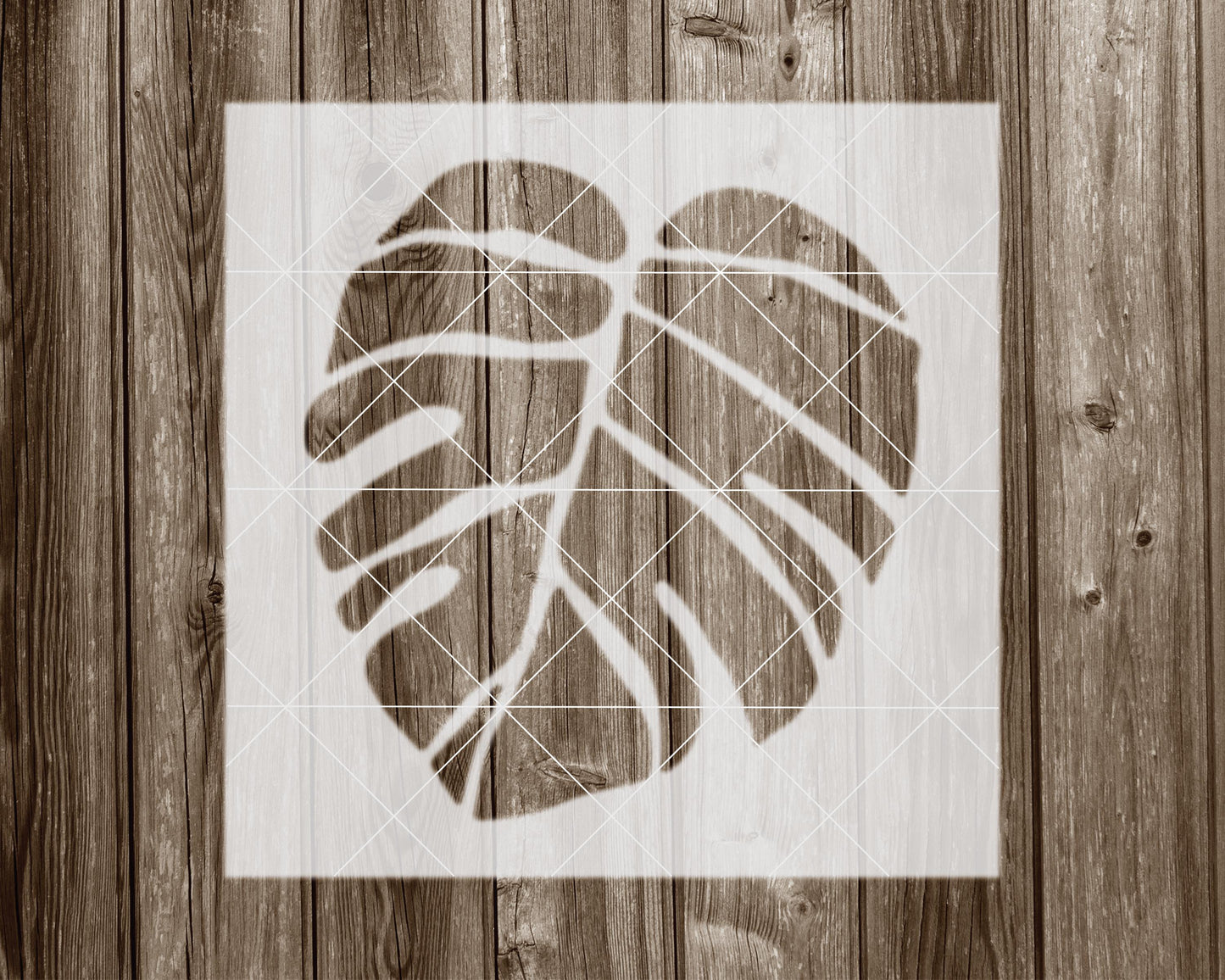 Palm Leaf Stencil, Reusable Stencil For Painting, 2054