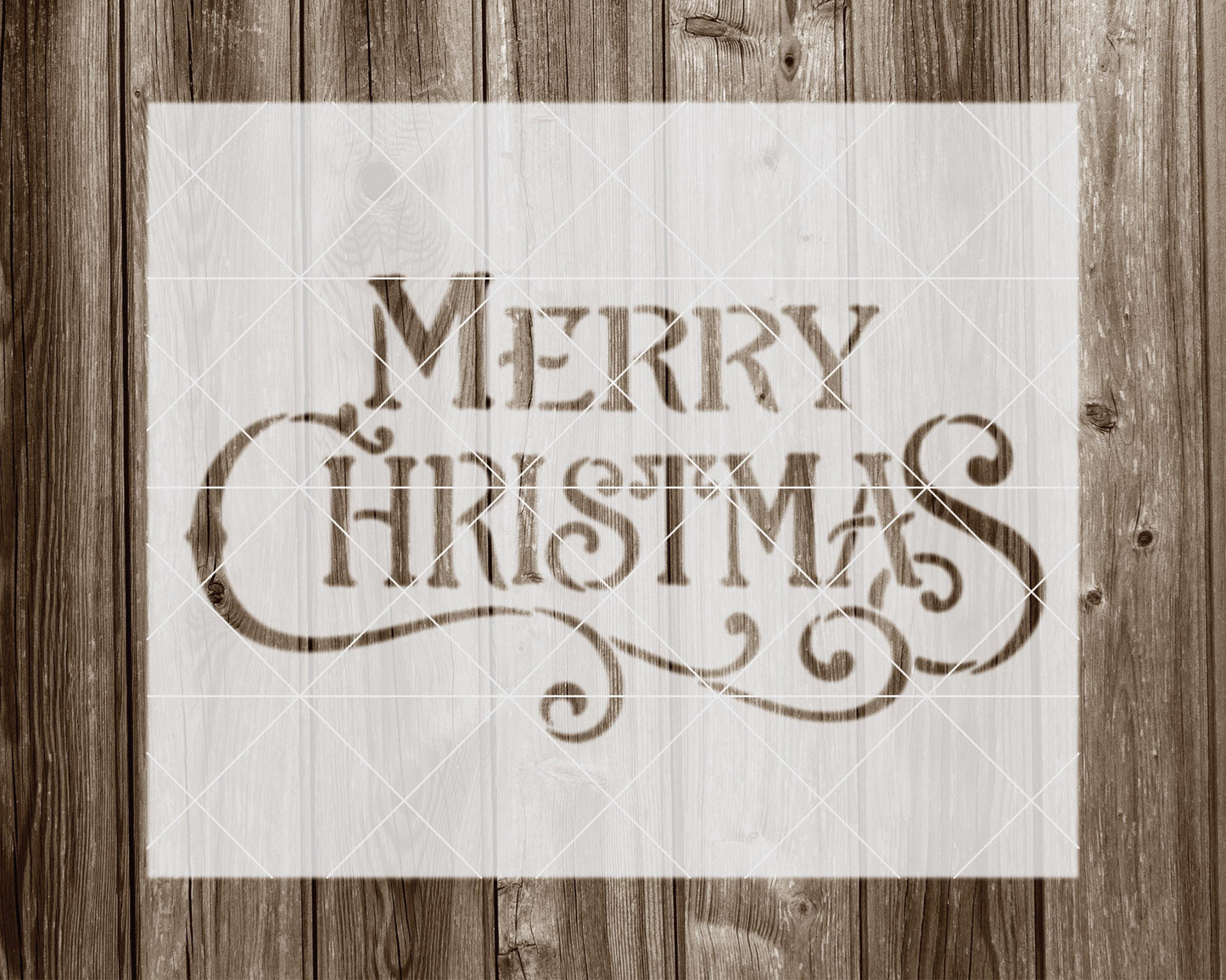 Merry Christmas Stencil, Reusable Stencil For Painting, 2067