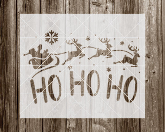 Ho Ho Ho Stencil, Reusable Stencil For Painting, 2075